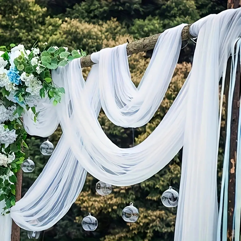 Chair Sash Organza - 5/10M Kain Organza Gulungan Tulle Pernikahan