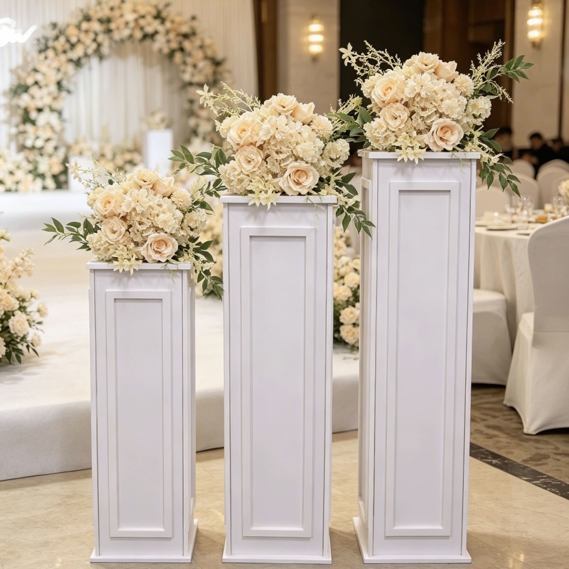 Supply Wedding Venue - Perlengkapan Pernikahan Tiang Romawi PVC Tata