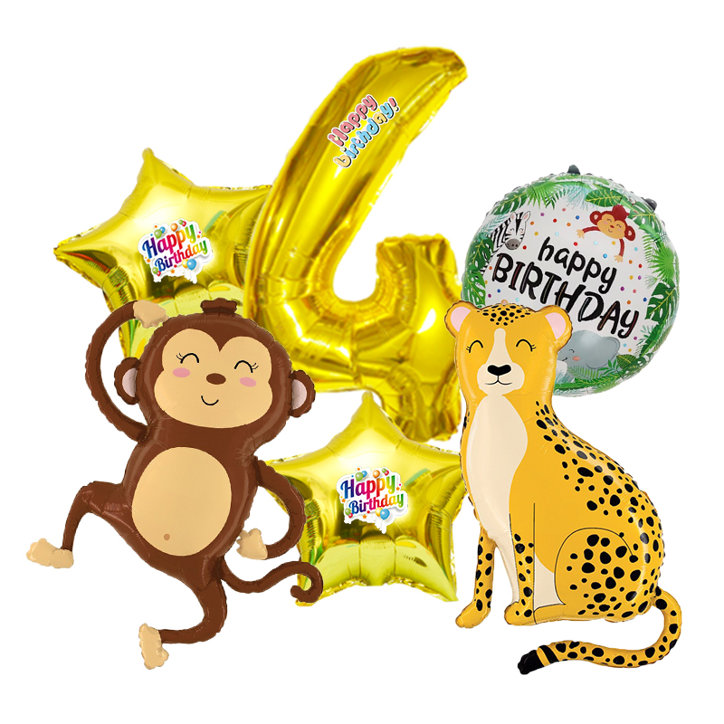 Wedding Zoo - Balon Hewan Hutan Nomor 0-9 Kebun