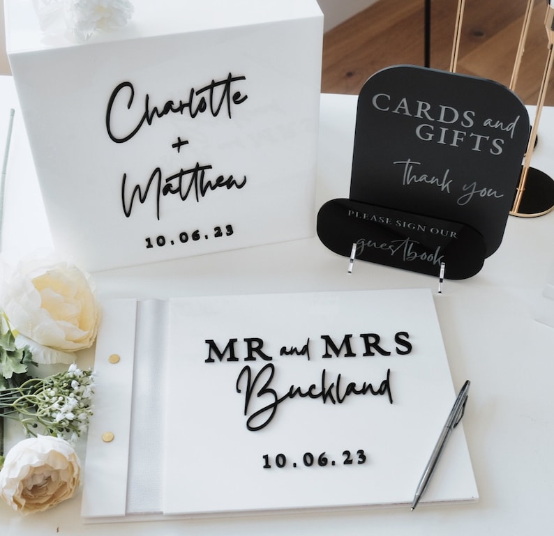 Wedding Card Box - Kotak Kartu Putih untuk Pernikahan 3D