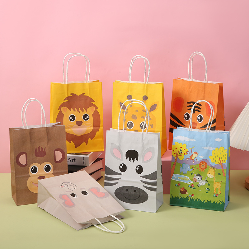 Wedding Zoo - 7 buah tas hadiah hewan hutan