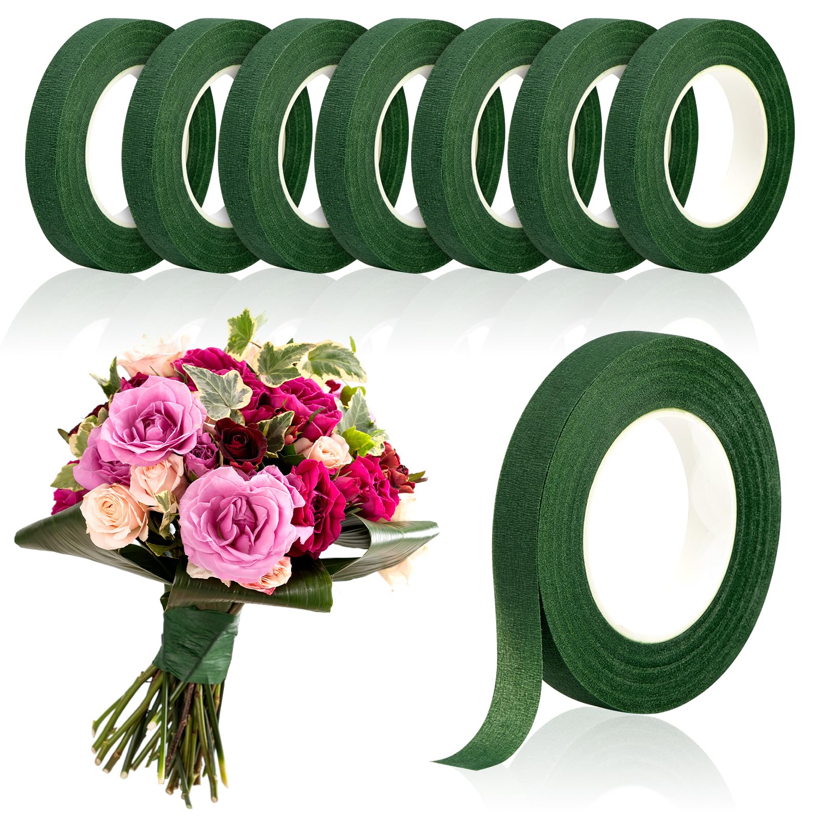 Wedding Floral Supply - 20Yard Pita Bunga Hijau Pita Kertas