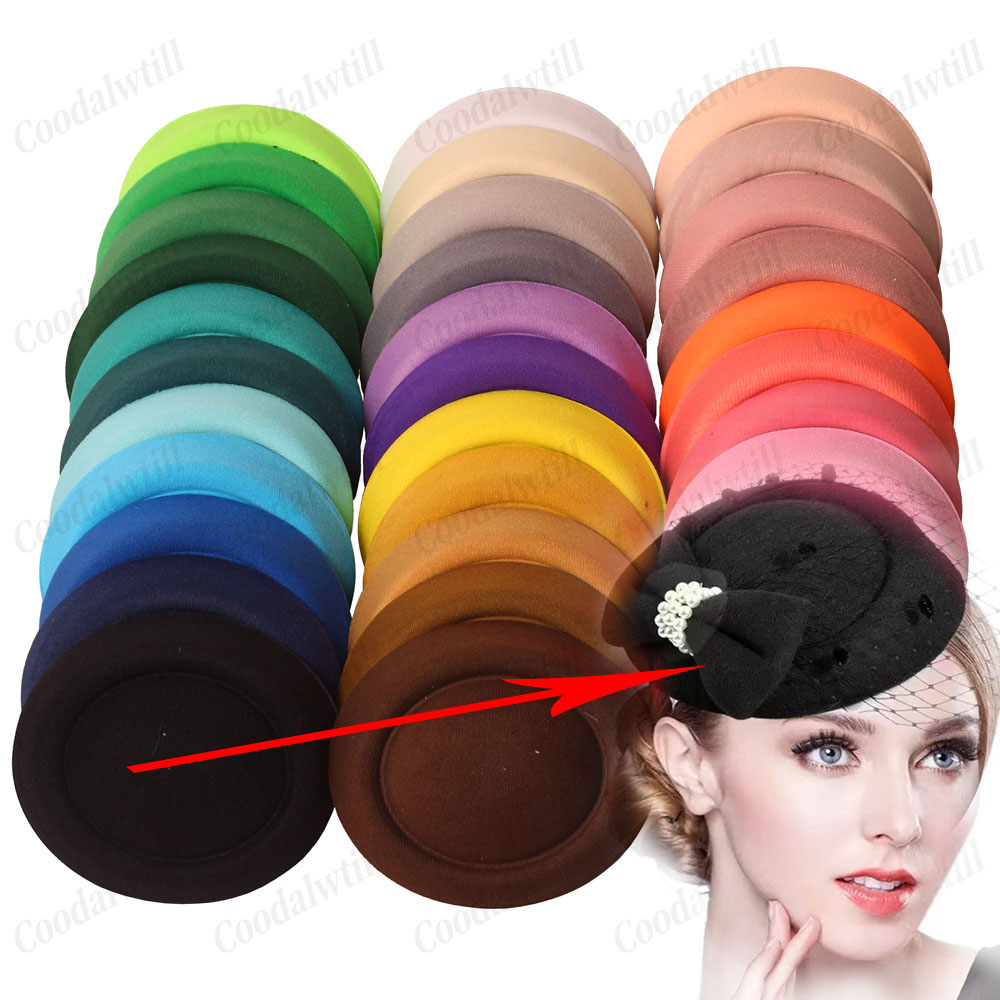 Wedding Floral Supply - Basis topi fascinator pillbox pernikahan 17CM,