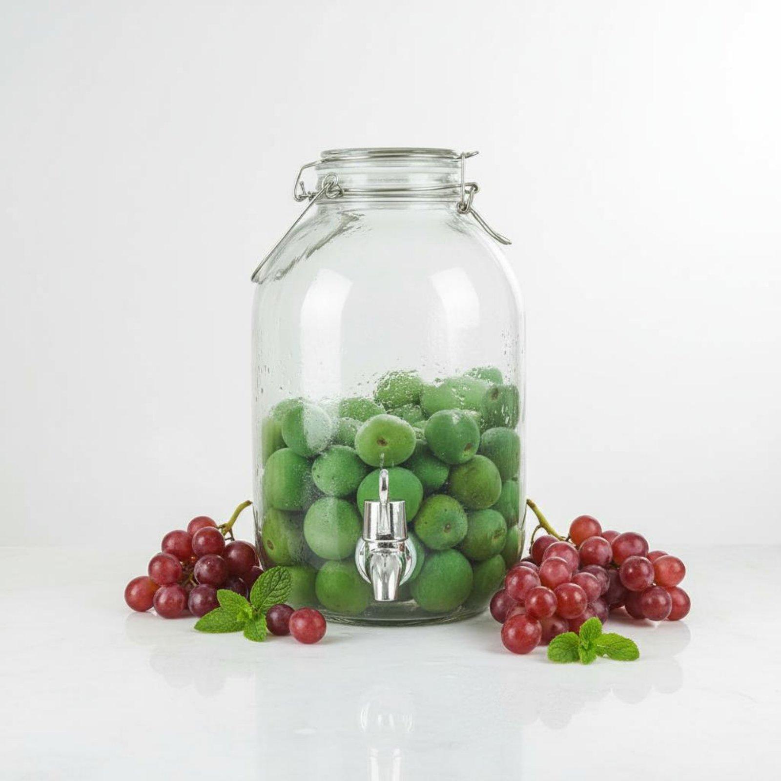 Wedding Tap - Stoples Kaca dengan Keran Dispenser Minuman