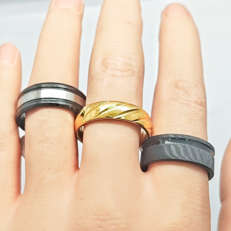 Wedding Supply Resale - Grosir 18 Pcs Cincin Unisex Bahan