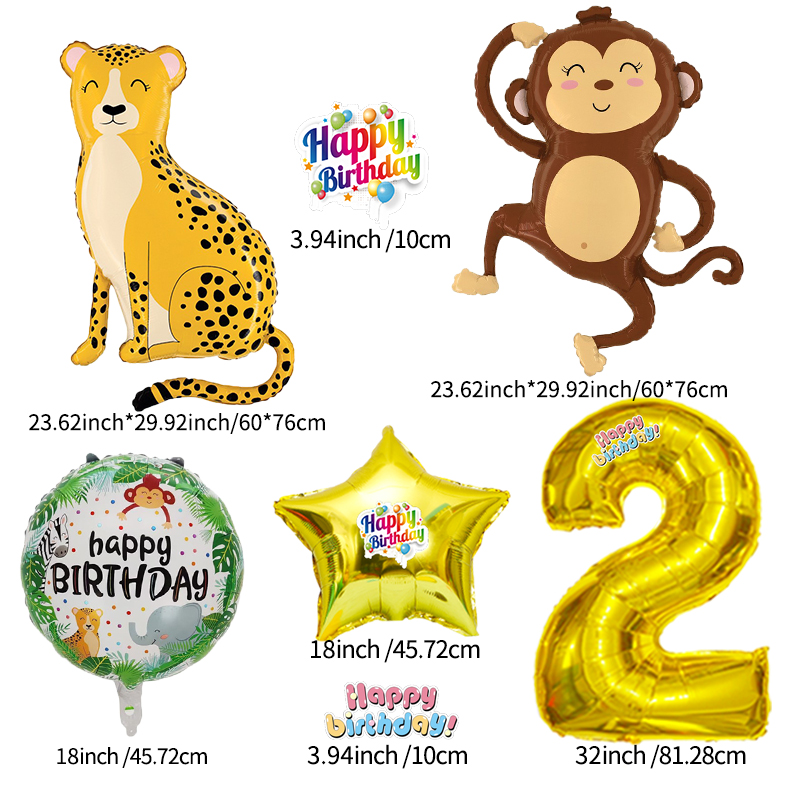 Balon Hewan Hutan Nomor 0-9 Ke - Wedding Zoo ulasan dan harga