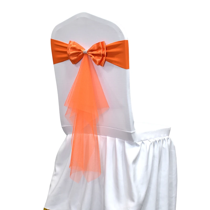 10 50 Buah Ikat Pinggang Kursi - Chair Sash Organza ulasan dan harga