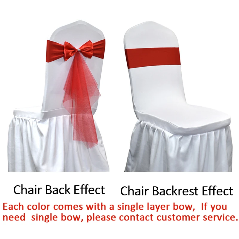 10 50 Buah Ikat Pinggang Kursi - Chair Sash Organza ulasan dan harga