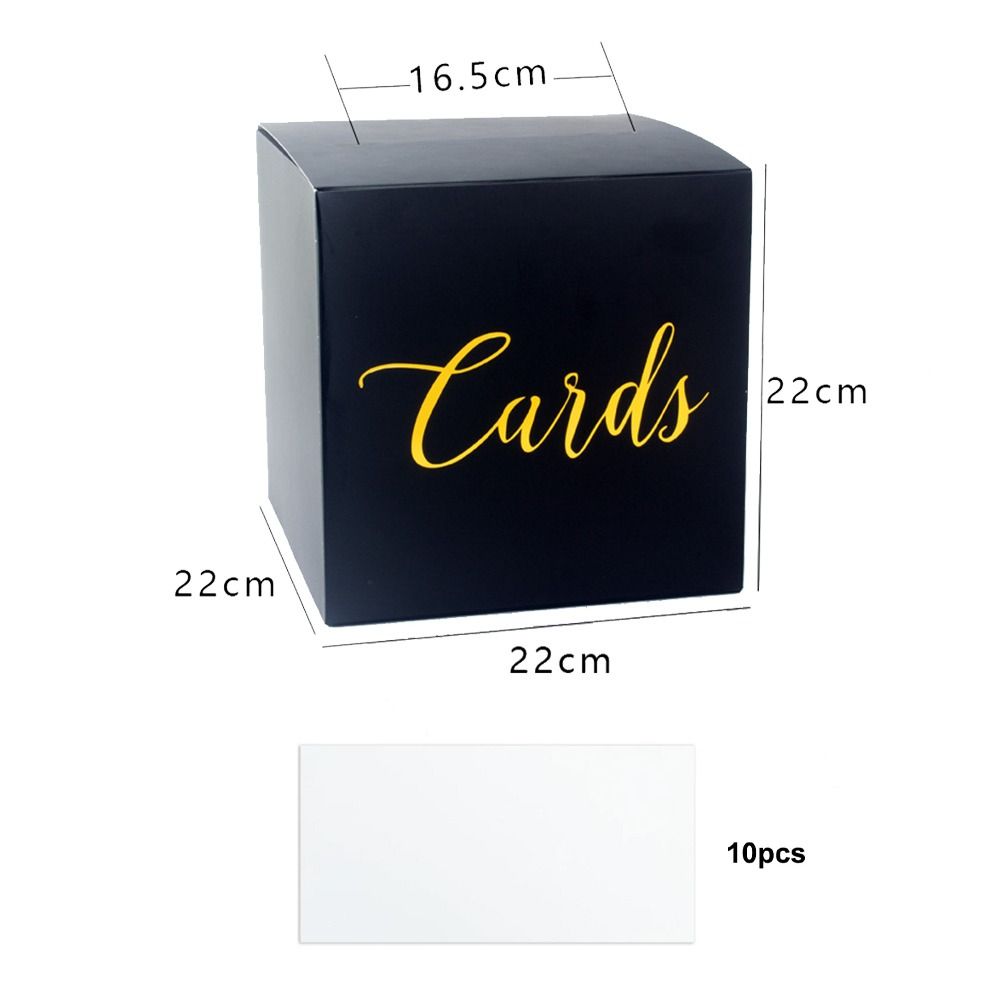 Kotak Penyimpanan Putih Hitam  - Wedding Card Box ulasan dan harga