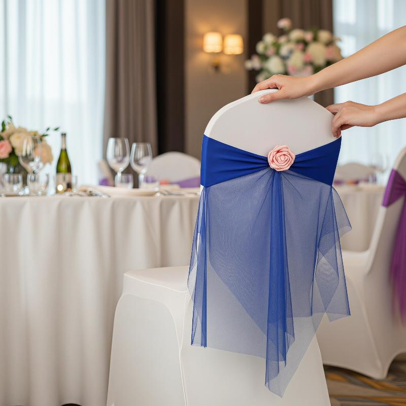 1 buah pita kursi organza, hia - Chair Sash Organza ulasan dan harga