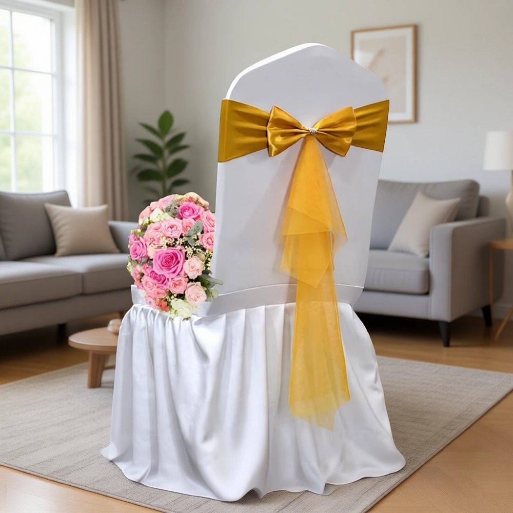 Pita Kursi Organza Elastis Gay - Chair Sash Organza ulasan dan harga