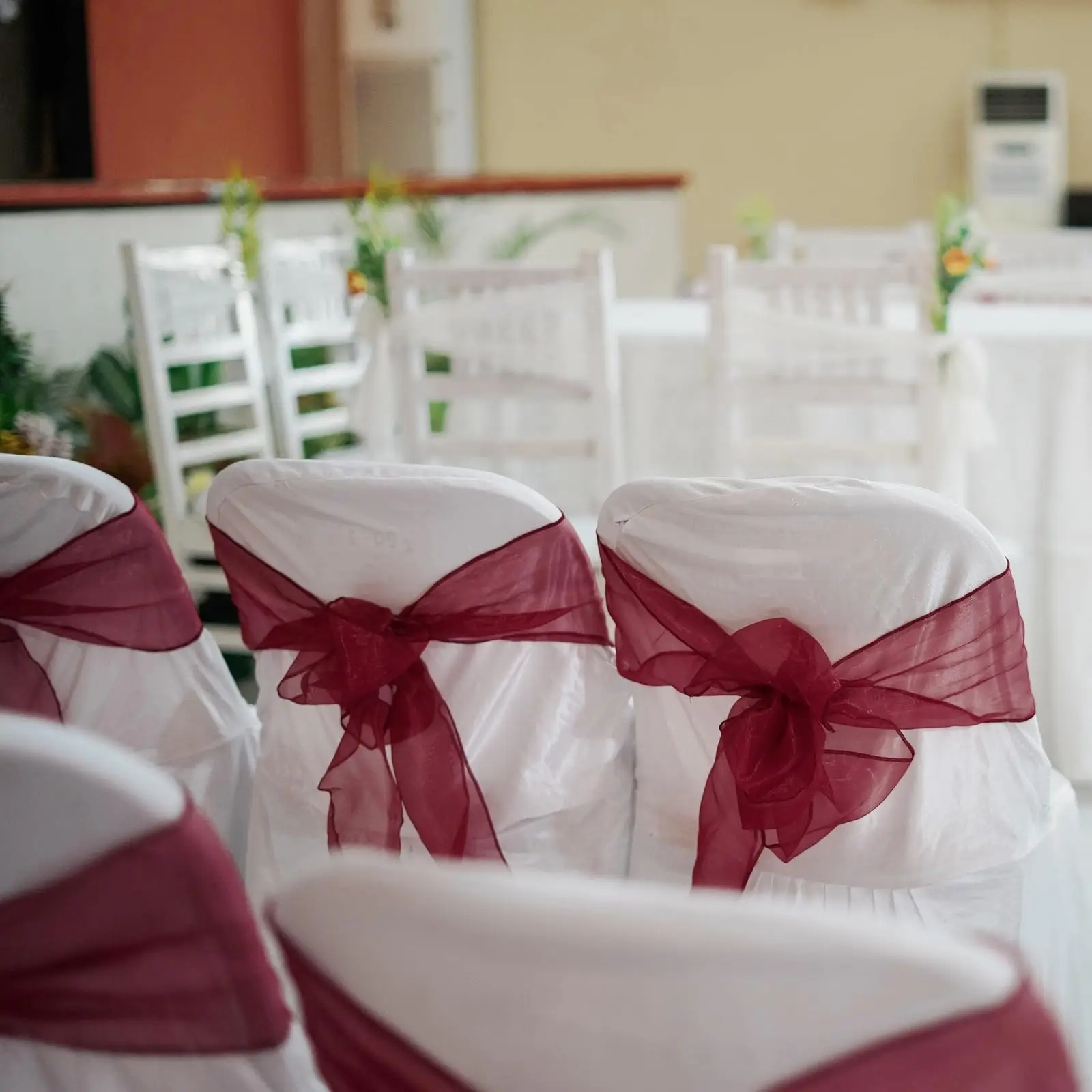 10/50/100 buah 17x275cm pita s - Chair Sash Organza ulasan dan harga