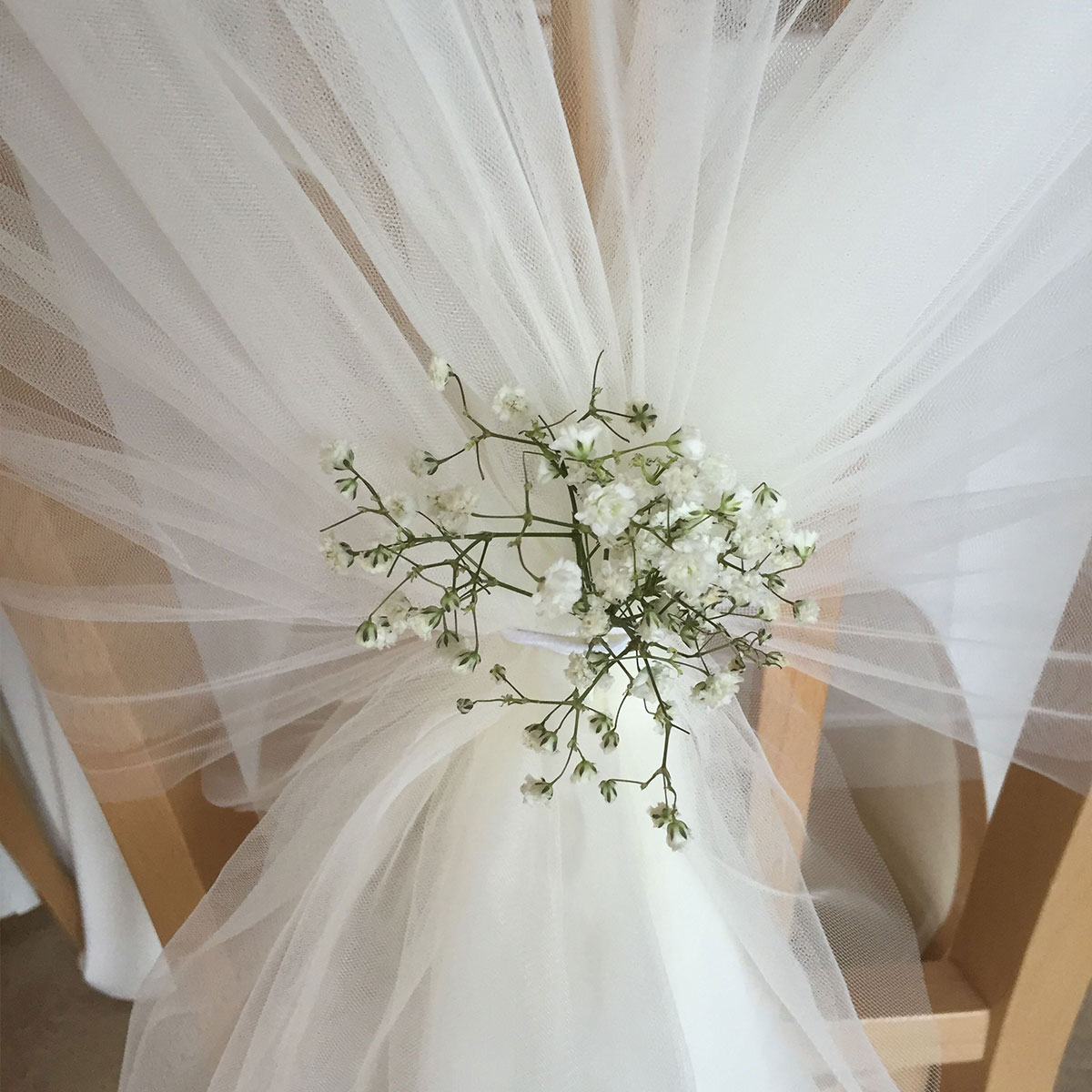 Kain Organza gulungan kristal  - Chair Sash Organza ulasan dan harga