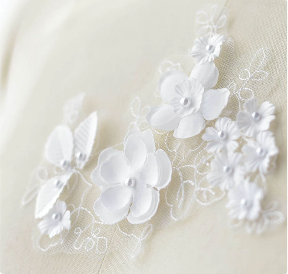 2pc/lot Aplikasi renda bunga b - Wedding Lulu ulasan dan harga