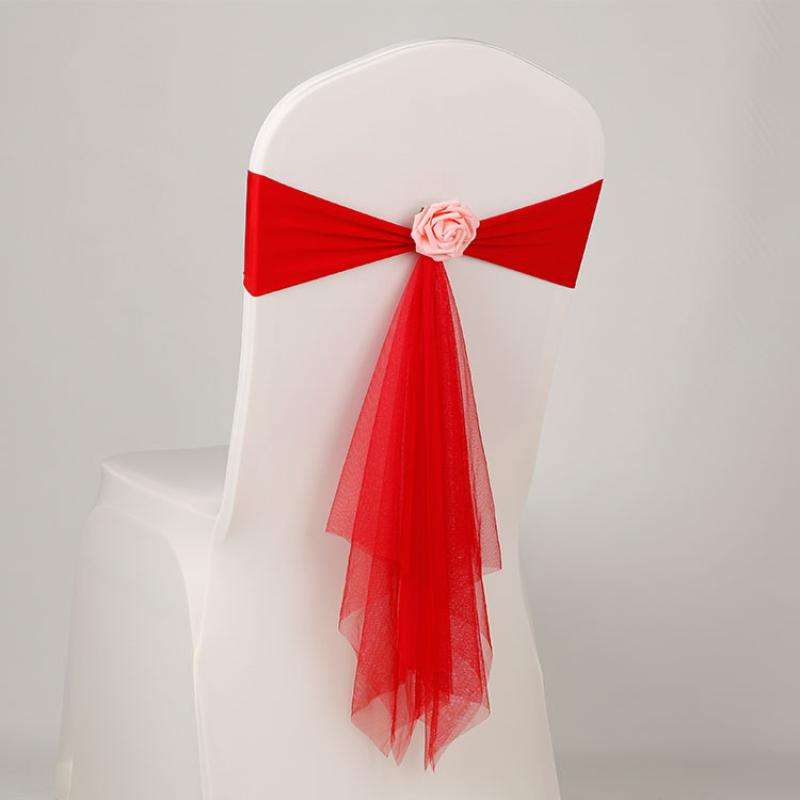 1 Pcs Pita Kursi Organza Bunga - Chair Sash Organza ulasan dan harga
