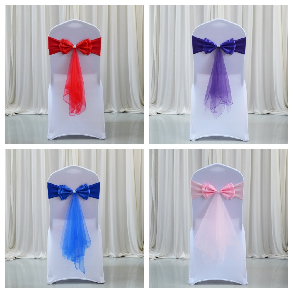 Pita Organza Ikat Pita Elastis - Chair Sash Organza ulasan dan harga