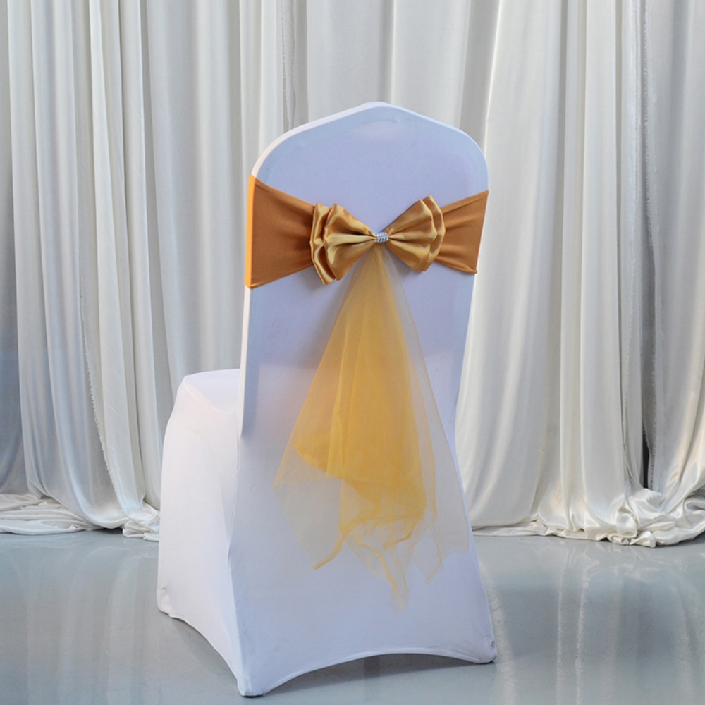 Pita Organza Ikat Pita Elastis - Chair Sash Organza ulasan dan harga