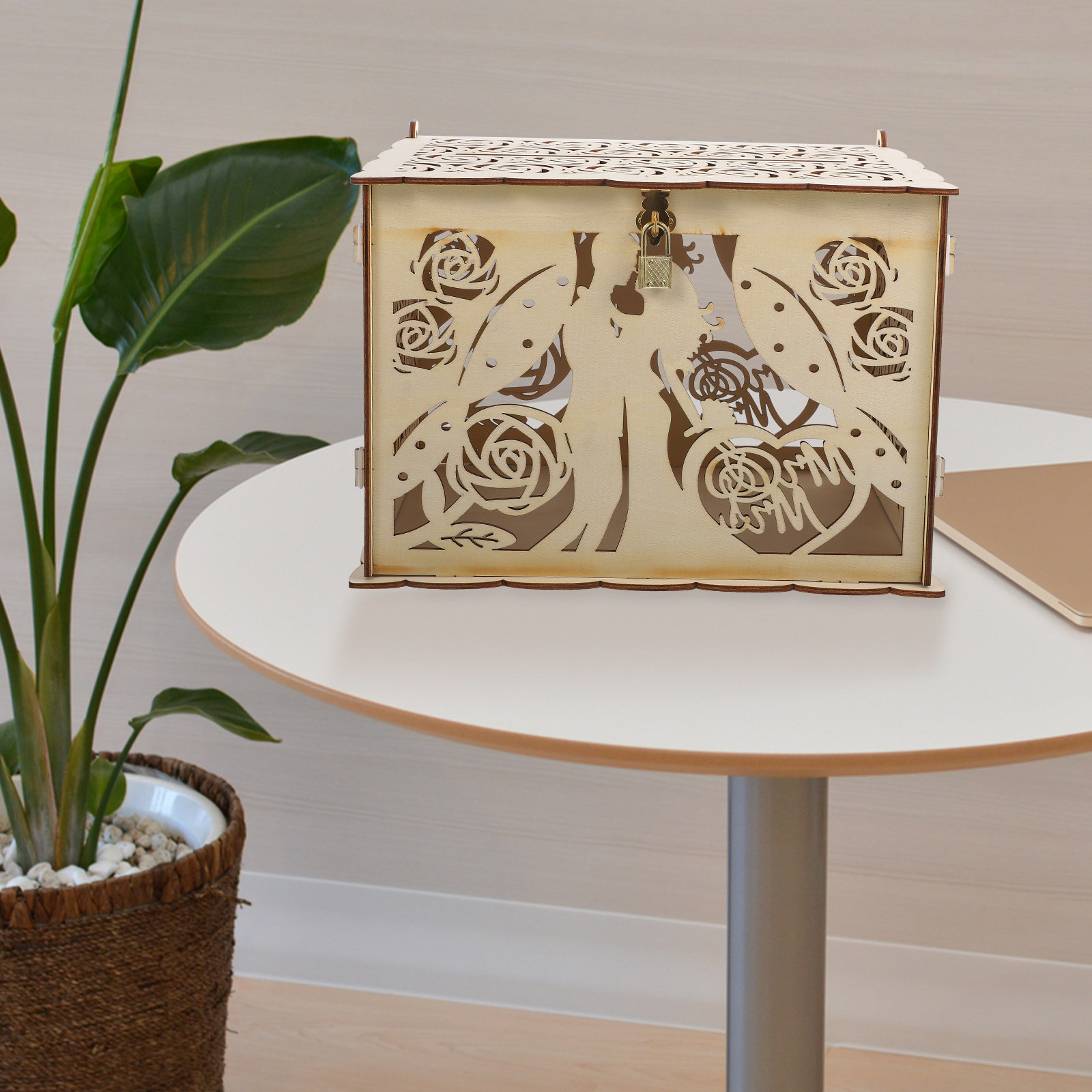 Kotak Kartu Pernikahan Kayu Ru - Wedding Card Box ulasan dan harga
