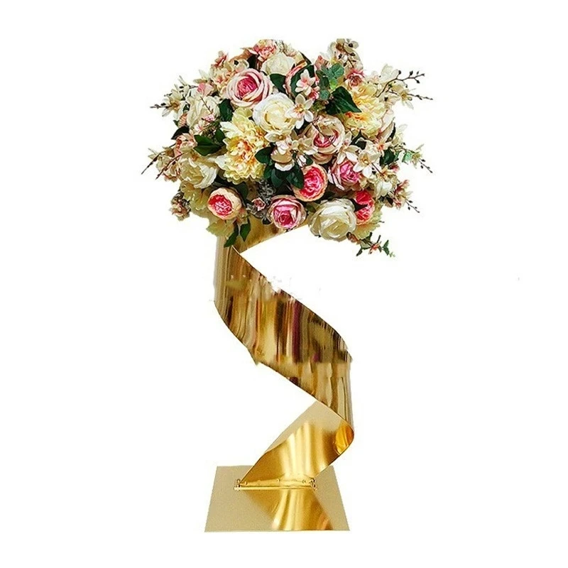 10 PCS Rak Bunga Logam Emas un - Wedding Decor Supply Store ulasan dan harga