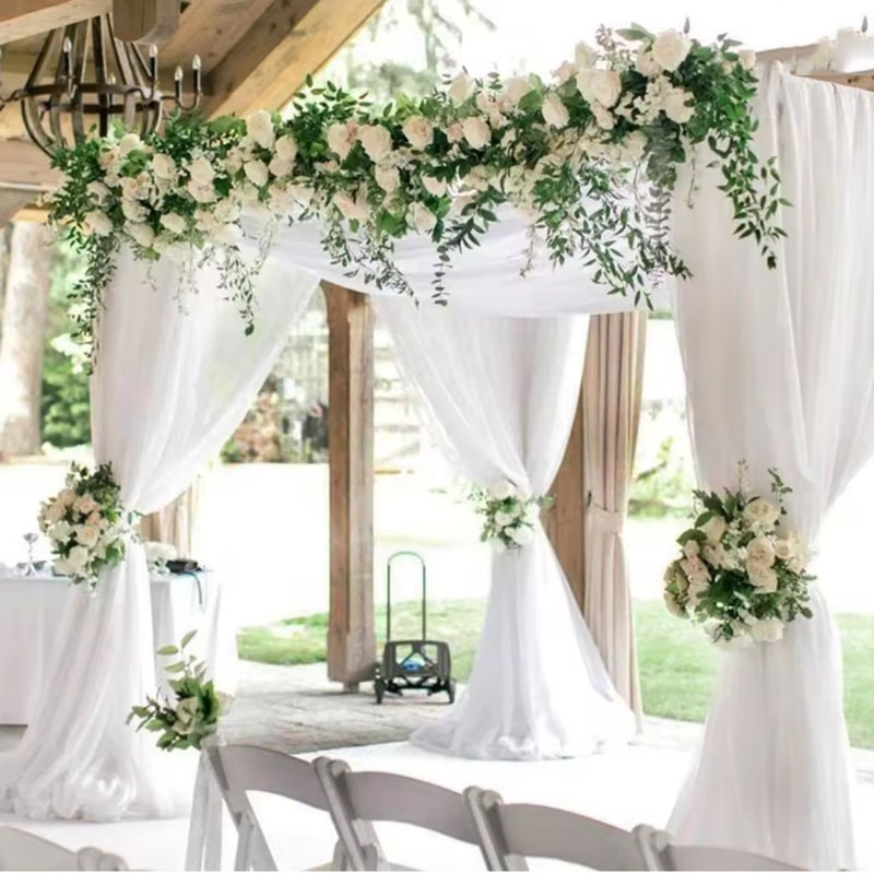 Kain Organza Tulle Kristal Tra - Chair Sash Organza ulasan dan harga