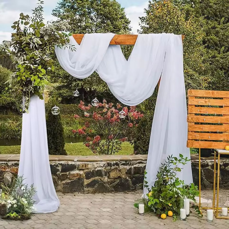 Kain Organza Tulle Kristal Tra - Chair Sash Organza ulasan dan harga