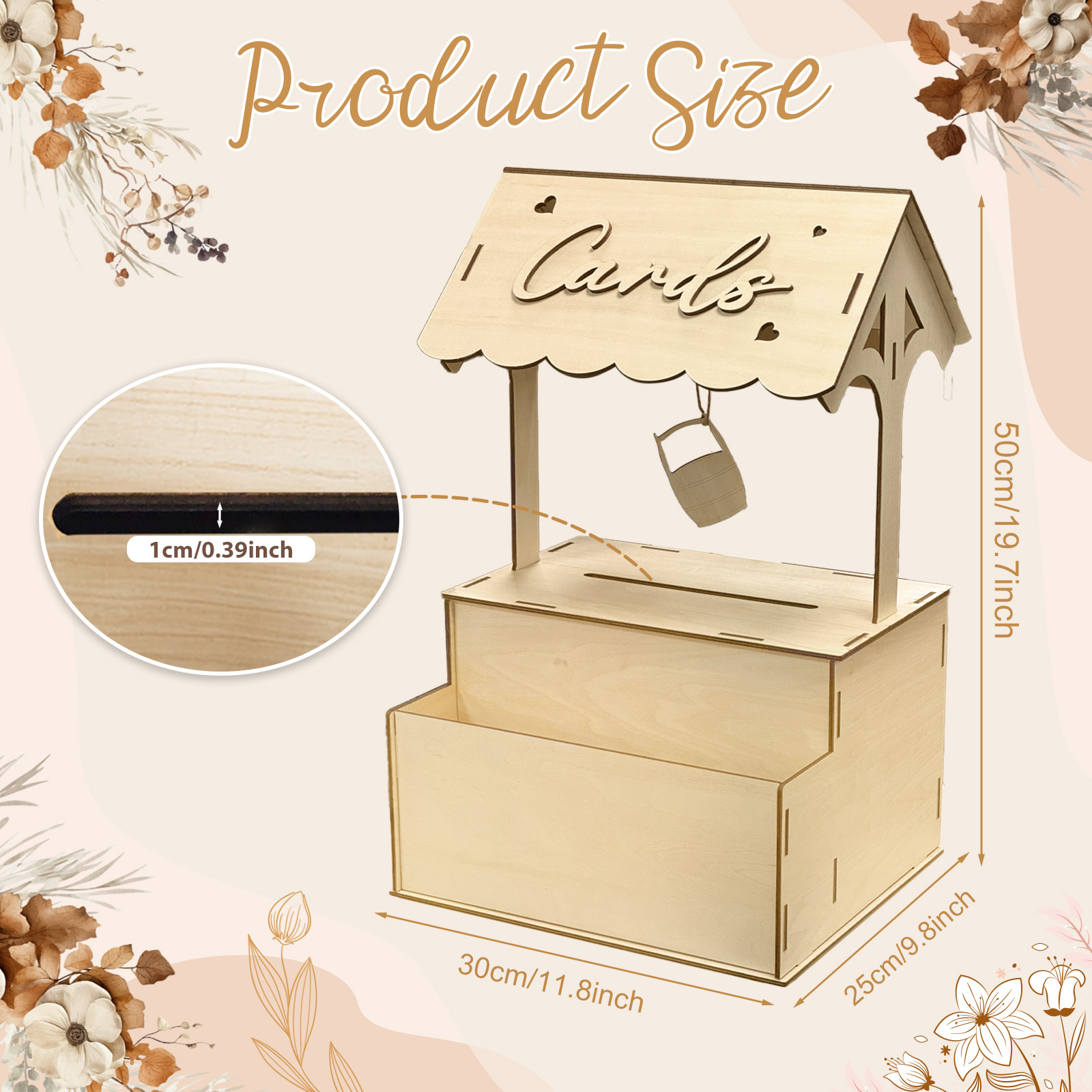 Kotak Kartu Ucapan OurWarm Flo - Wedding Card Box ulasan dan harga