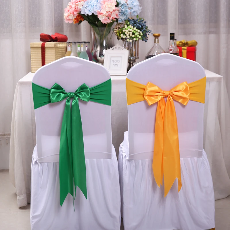 25 Buah Pita Penutup Kursi Sat - Chair Sash Organza ulasan dan harga