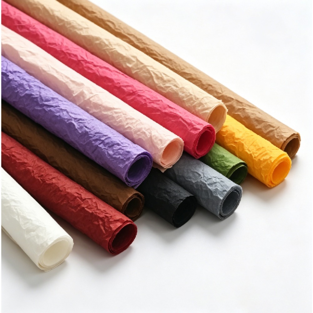 Kertas Kado Bunga Kerut Xuenai - Good Floral & Wedding Decor Supply Photos ulasan dan harga