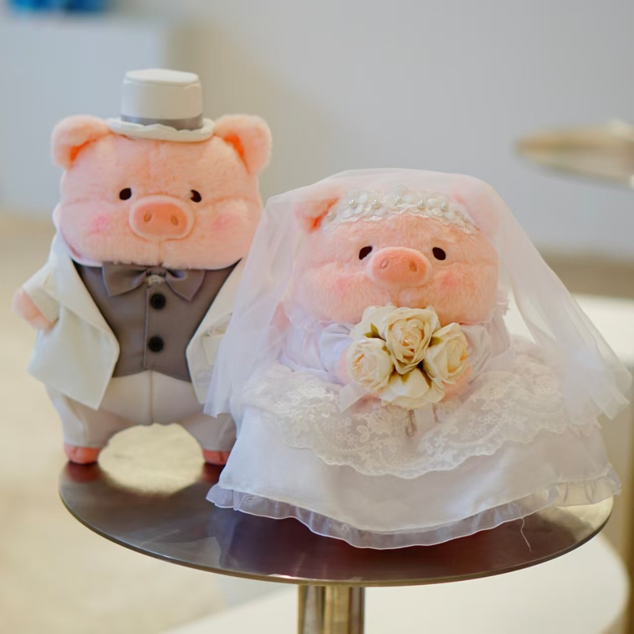Boneka Plush Lembut Lulu Piggy - Wedding Lulu ulasan dan harga