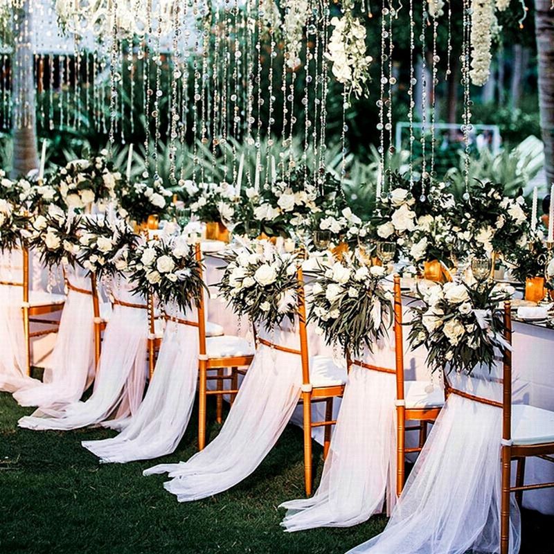 Kain Organza gulung Tulle pern - Chair Sash Organza ulasan dan harga