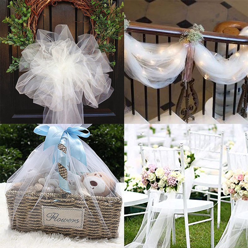 Kain Organza gulung Tulle pern - Chair Sash Organza ulasan dan harga