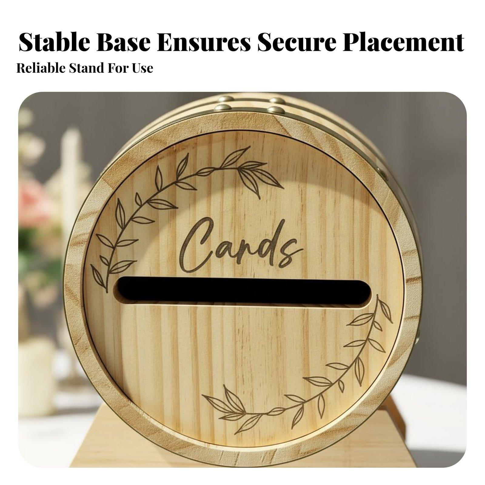 Kotak Kartu Kayu Solid Bergaya - Wedding Card Box ulasan dan harga