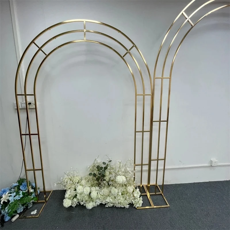 Stand Gapura Pernikahan Emas M - Wedding Party Supply Store ulasan dan harga