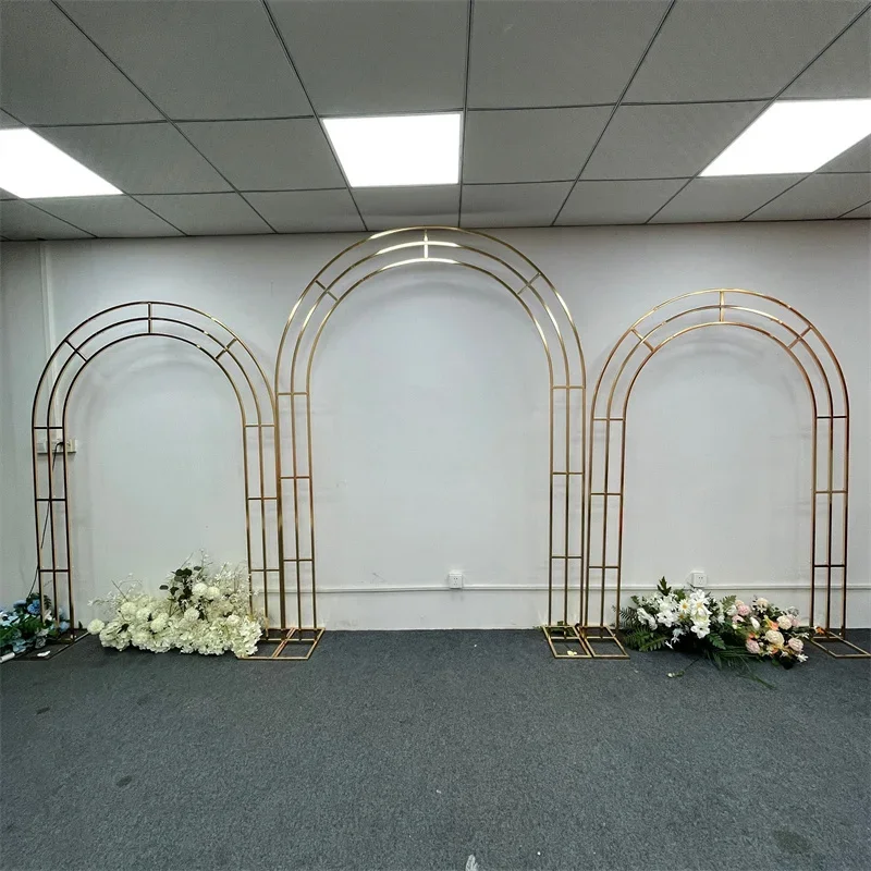 Stand Gapura Pernikahan Emas M - Wedding Party Supply Store ulasan dan harga